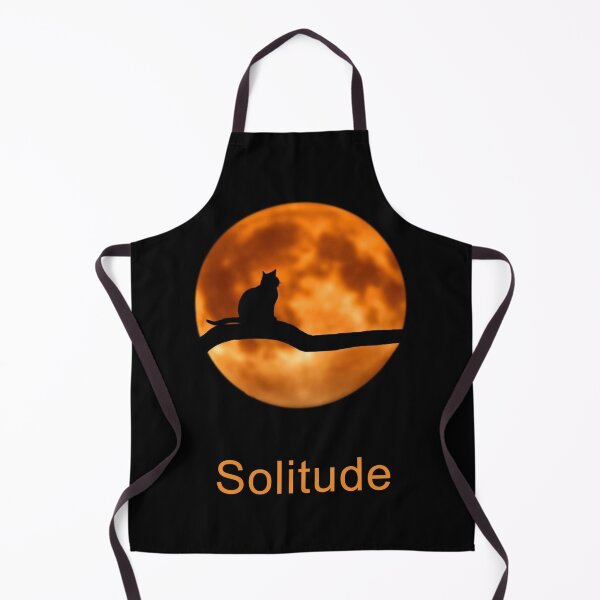 Artikelvorschau, TIERE #85 – Goldener Vollmond mit Katzensilhouette – Einsamkeit entworfen und verkauft von DEL-Productions.