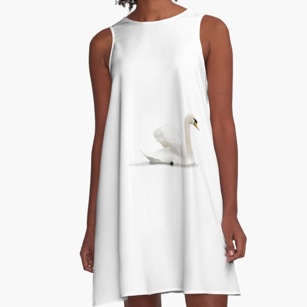 Like a White Cloud A-Line Dress
