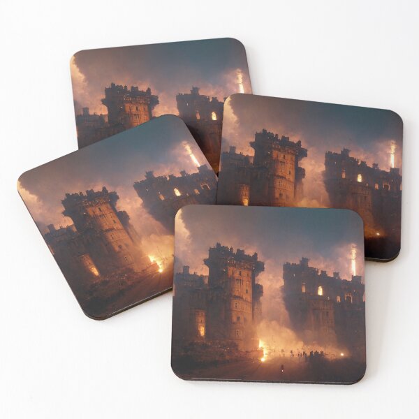Item preview, Castle On Fire designed and sold by FantasyAI.