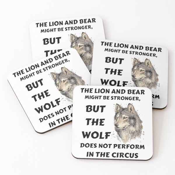 Item preview, the wolf does not perform in the circus | be strong as a wolf designed and sold by PrintLess-77.