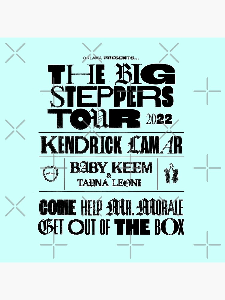 Kendrick Lamar big steppers tour  Kung fu kenny, Kendrick, Steppers