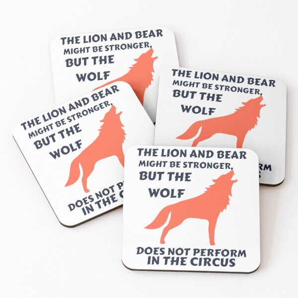 Item preview, be strong as a wolf, the wolf does not perform in the circus designed and sold by PrintLess-77.