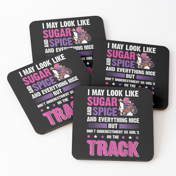 Item preview, Motocross I may look like sugar and spice MX Girl Dirtbike designed and sold by Sarena84.