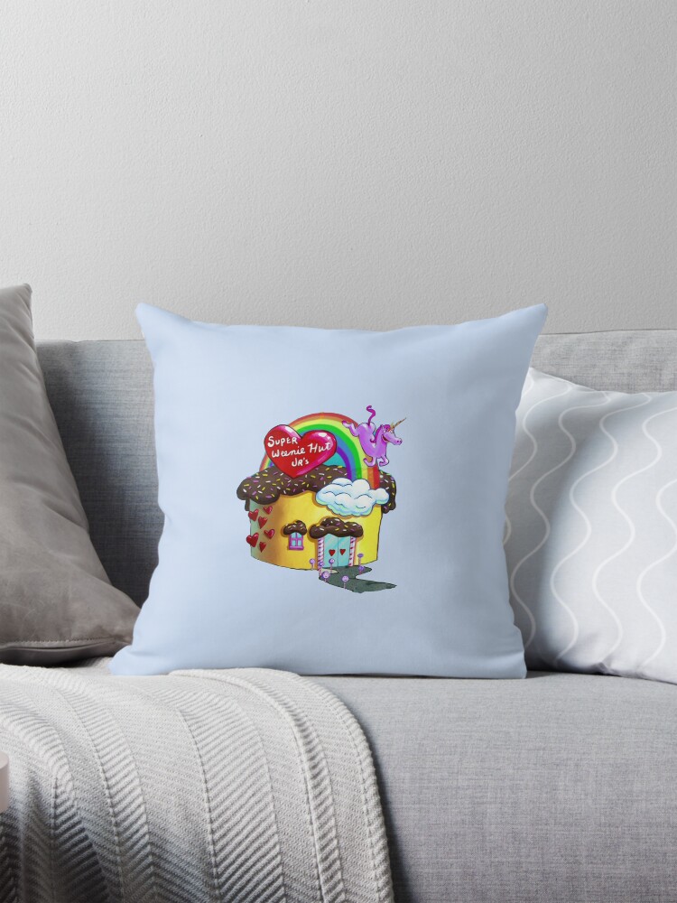 Cojin for Sale con la obra Bob Esponja de Super Weenie Hut Juniors Jr. de take8 Redbubble