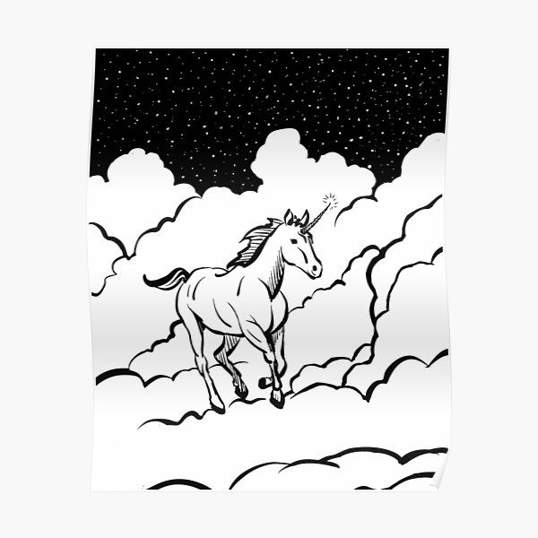 Unicorn Dreaming Poster