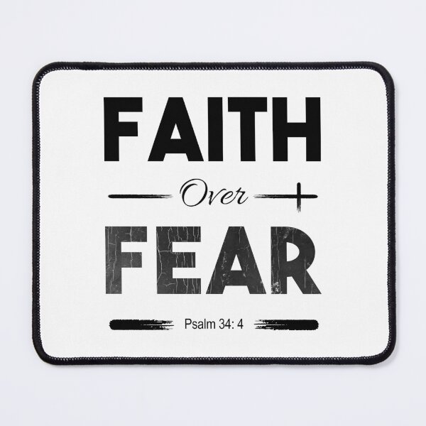 Item preview, Faith Over Fear | Black Text designed and sold by Pemberley-Tees.