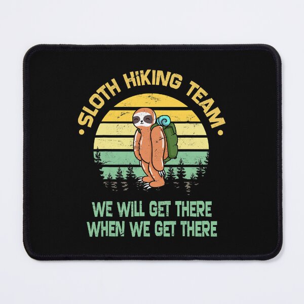 Item preview, Sloth Hiking Team Hiker Camper Funny Retro Vintage designed and sold by BennetJaco.