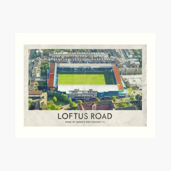 Vintage Football Grounds - Loftus Road (Queens Park Rangers FC) Art Print