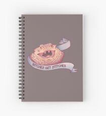 Cuaderno de espiral Las perras obtienen puntadas