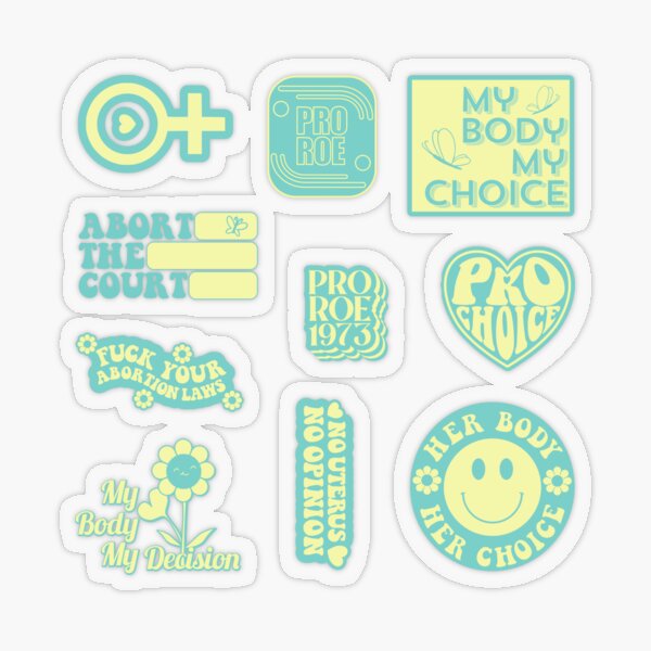 Item preview, Reproductive Rights Sticker Pack 1 designed and sold by PolaradoGraphic.
