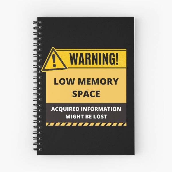 Item preview, Human Warning Label Forgetful Low Memory Space designed and sold by mschubbybunny.