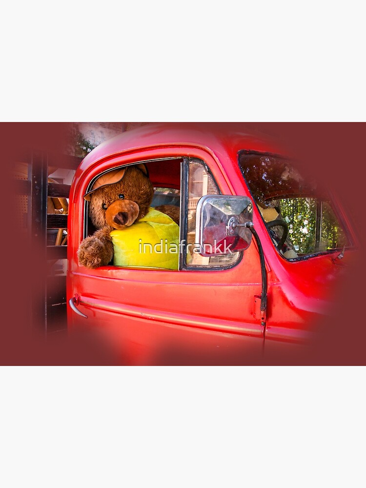 "Teddy bear truck driver" Poster for Sale by indiafrankk Redbubble