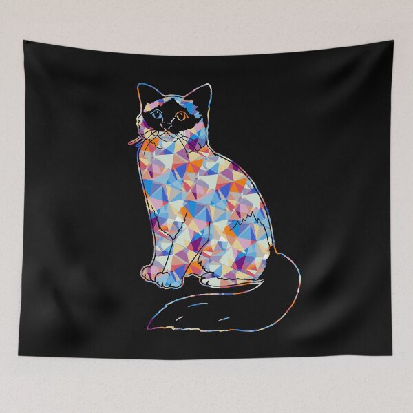 Item preview, Cool And Awesome Birman Cat Geometric designed and sold by UnknownArtistt.