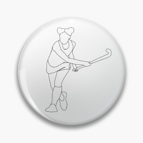Artikelvorschau, Feld-Hockey-Mädchen-Spieler 5 - Fockey-Mädchensammlungs-Aufkleber entworfen und verkauft von starsotforest.