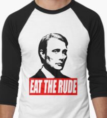 EAT THE RUDE - Hannibal Men's Baseball ¾ T-Shirt