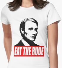 EAT THE RUDE - Hannibal Women's Fitted T-Shirt