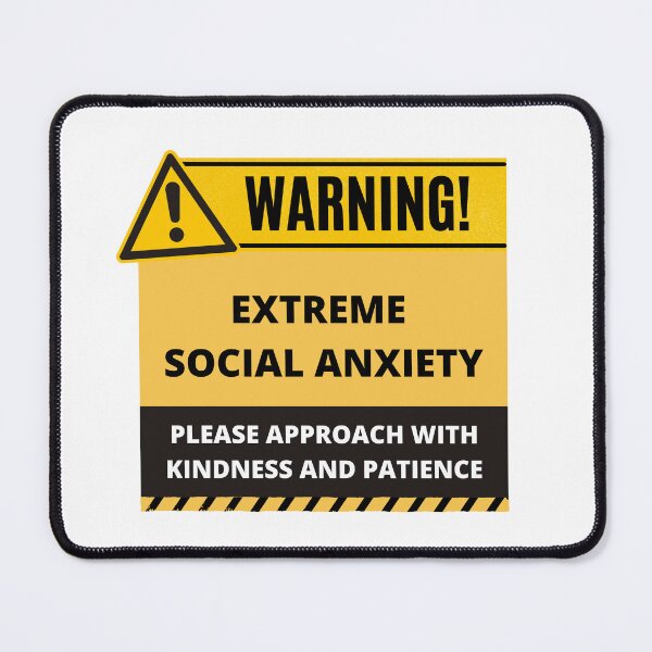 Item preview, Human Warning Label Extreme Social Anxiety designed and sold by mschubbybunny.