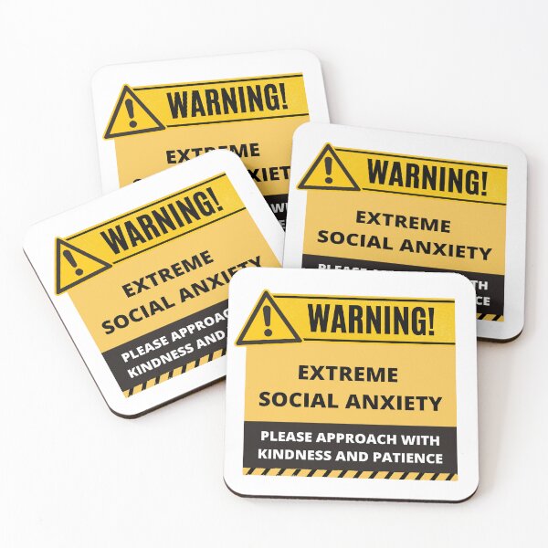 Item preview, Human Warning Label Extreme Social Anxiety designed and sold by mschubbybunny.