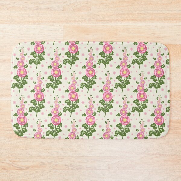 Aperçu de l'œuvre Fleur rose trémière à l'ancienne créée et vendue par FrancesPoff.