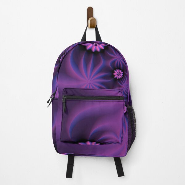 Item preview, Purple Fractal with Pink Flowers designed and sold by Gingezel.
