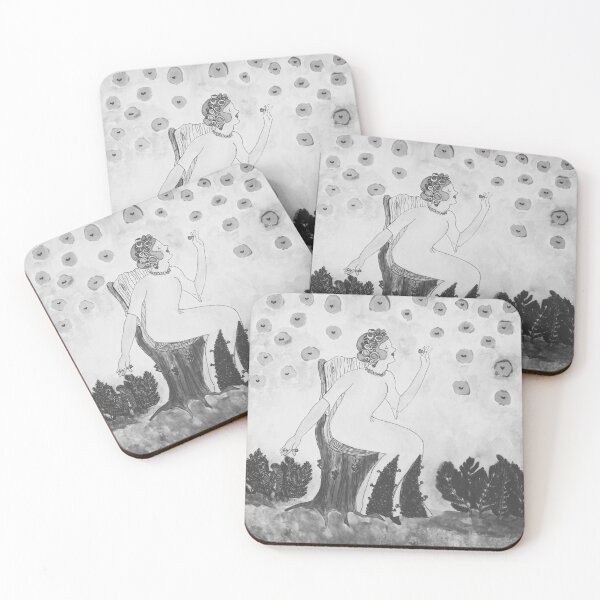 Item preview, The Cup Fungus Queen in Black and White designed and sold by TurnipWilson.