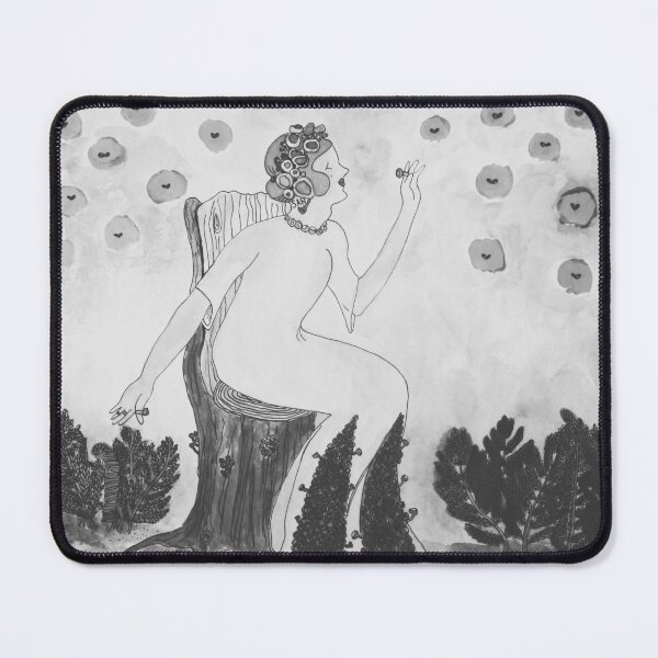 Item preview, The Cup Fungus Queen in Black and White designed and sold by TurnipWilson.