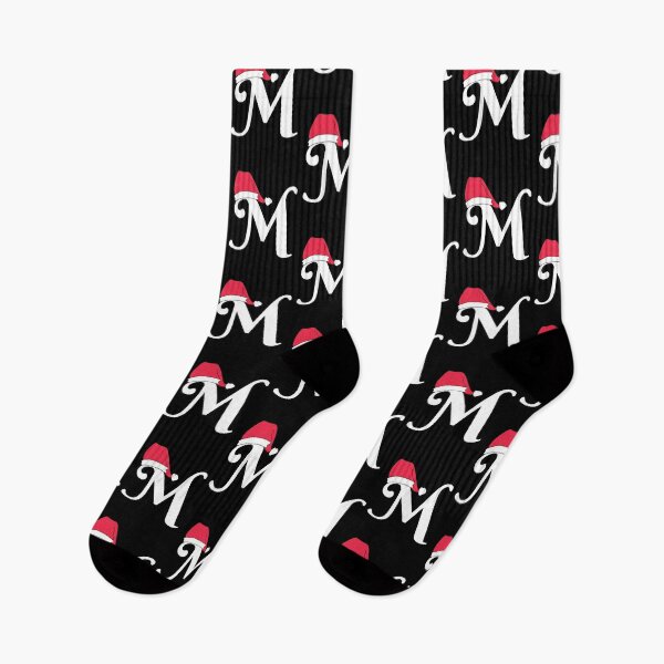 Item preview, Letter M Red Christmas Santa Hat designed and sold by moderncrazeshop.