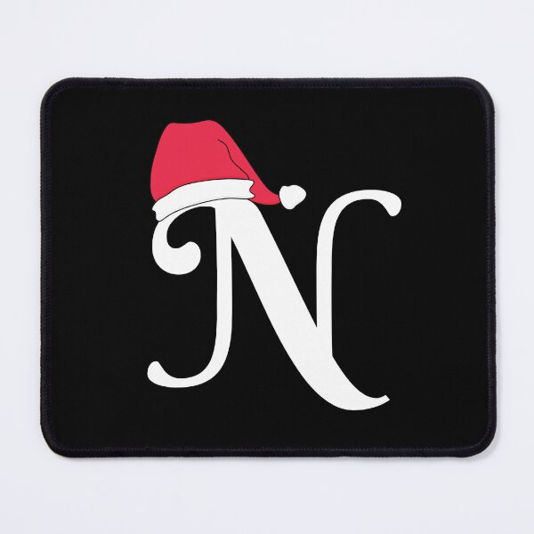 Item preview, Letter N Red Christmas Santa Hat designed and sold by moderncrazeshop.
