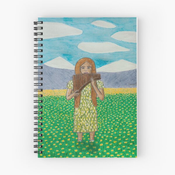 Item preview, Panflute Player in Dandelion Field designed and sold by Caseymakesart.