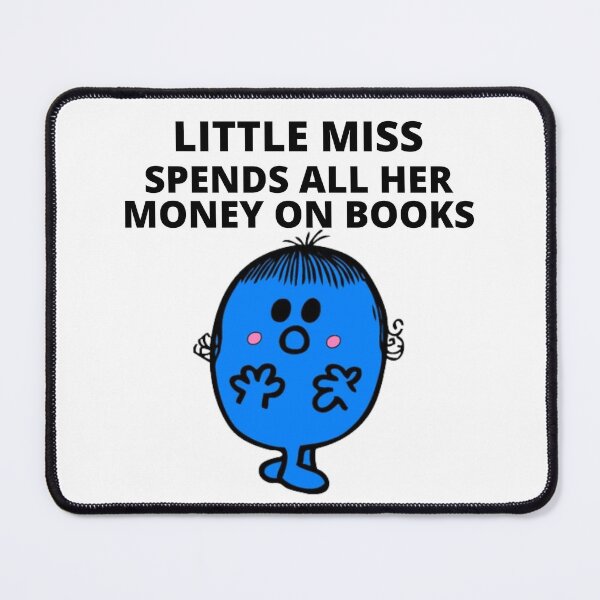 Item preview, little miss spends all her money on books designed and sold by Sarah Swiftie.