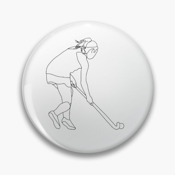 Artikelvorschau, Feld-Hockey-Mädchen-Spieler 7 - Fockey-Mädchensammlungs-Aufkleber entworfen und verkauft von starsotforest.