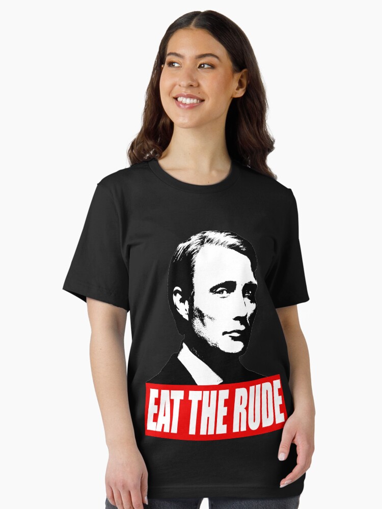 VATUYAGB Eat The Rude T-Shirt - Funny T Shirt Retro Hannibal - Foto 5