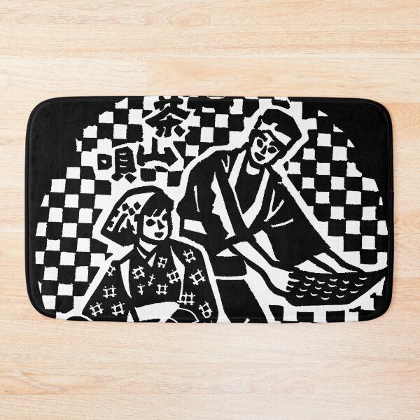 Item preview, Couple working in fields in Japan depicted on manhole - white designed and sold by mattraski.
