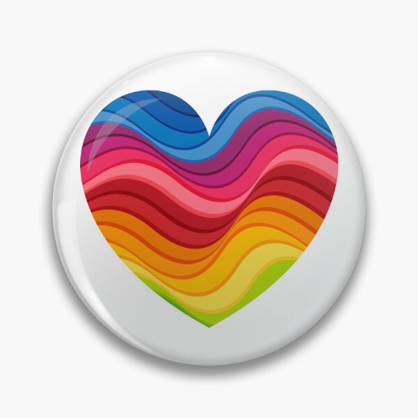 Item preview, Pride Rainbow Wave Heart designed and sold by Eraiszaretuiok.