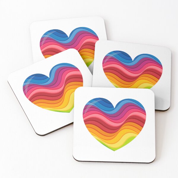 Item preview, Pride Rainbow Wave Heart designed and sold by Eraiszaretuiok.