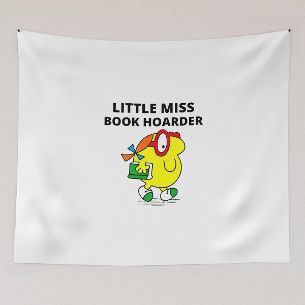Item preview, little miss book hoarder designed and sold by Sarah Swiftie.