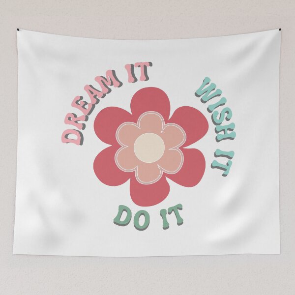 Item preview, Dream It, Wish It, Do It. Retro Typography Motivational and Inspirational Quote designed and sold by That Cheeky Tee.
