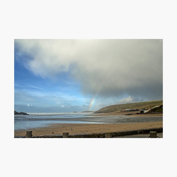 Start of a Rainbow at Perranporth,Cornwall, UK Photographic Print