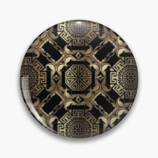 Item preview, Greek gold and black ornament pattern designed and sold by SKMAXX.