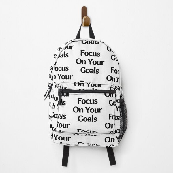 Item preview, Focus On Your Goals. Retro Typography Motivational and Inspirational Quote designed and sold by That Cheeky Tee.
