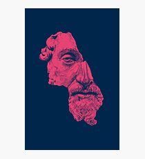 Lámina fotográfica MARCUS AURELIUS ANTONINUS AUGUSTUS / azul prusiano / rojo vivo