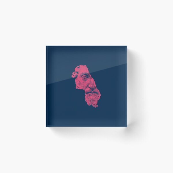 Aperçu de l'œuvre MARCUS AURELIUS ANTONINUS AUGUSTUS / bleu de prusse / rouge vif créée et vendue par danielcoulmann.