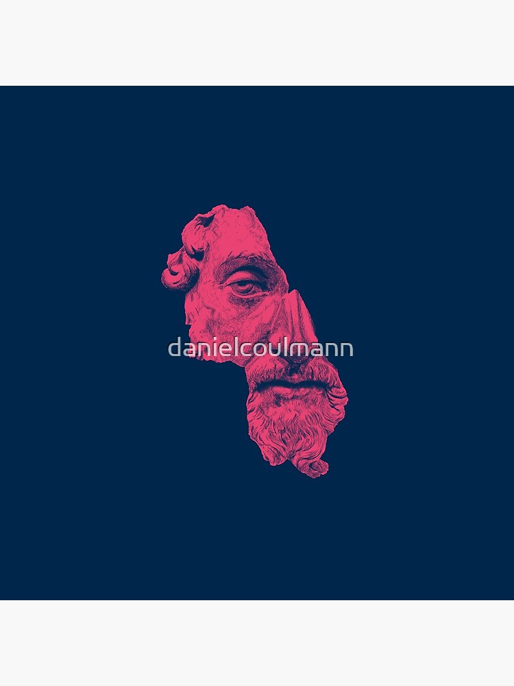MARCUS AURELIUS ANTONINUS AUGUSTUS / prussian blue / vivid red by danielcoulmann