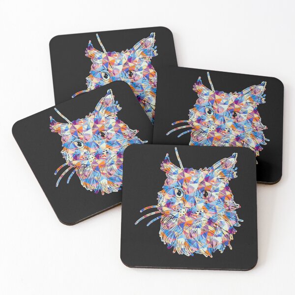 Item preview, Cool And Awesome Maine Coon Cat Geometric designed and sold by UnknownArtistt.