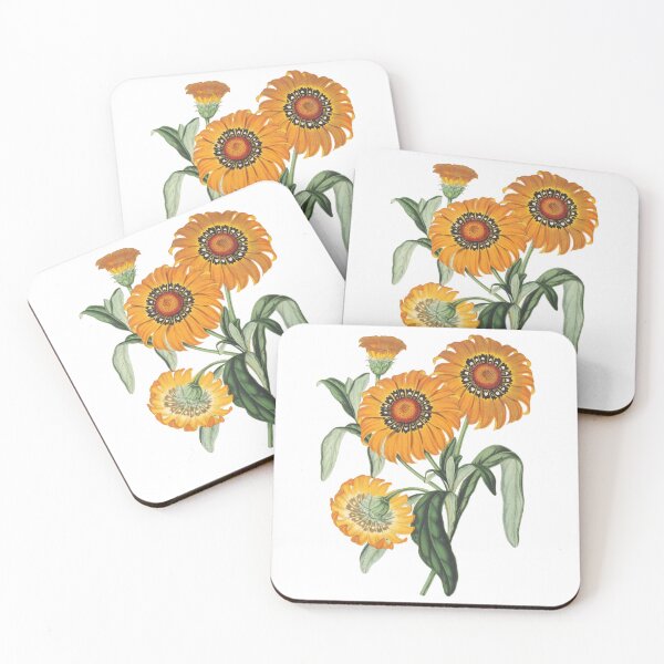 Item preview, Bright Yellow Gazania Botanical Art Flower Bunch designed and sold by MochaMeli.