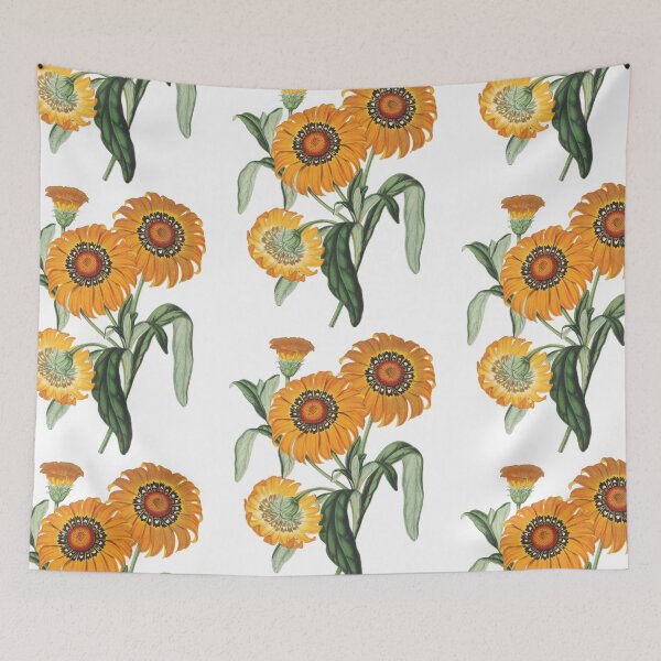 Item preview, Bright Yellow Gazania Botanical Art Flower Bunch designed and sold by MochaMeli.