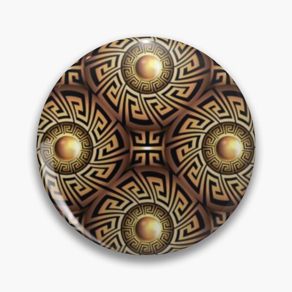Item preview, Greek gold and black ornament pattern designed and sold by SKMAXX.