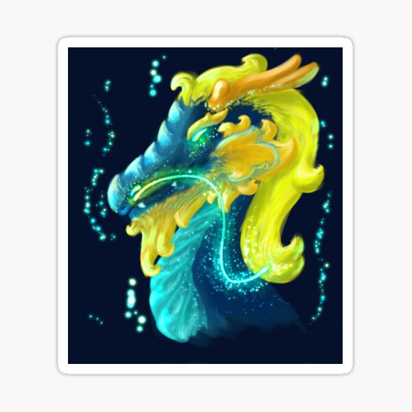 Painted Dragon Sticker