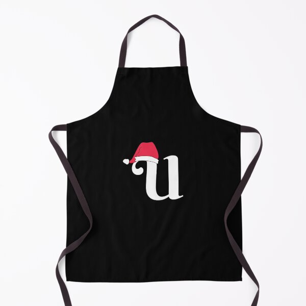 Item preview, Letter U Red Christmas Santa Hat designed and sold by moderncrazeshop.