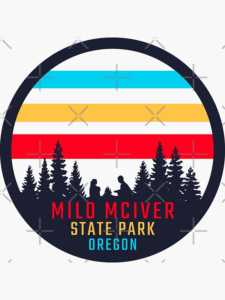 "Milo McIver State Park Logo" Sticker for Sale by VanyaKar Redbubble